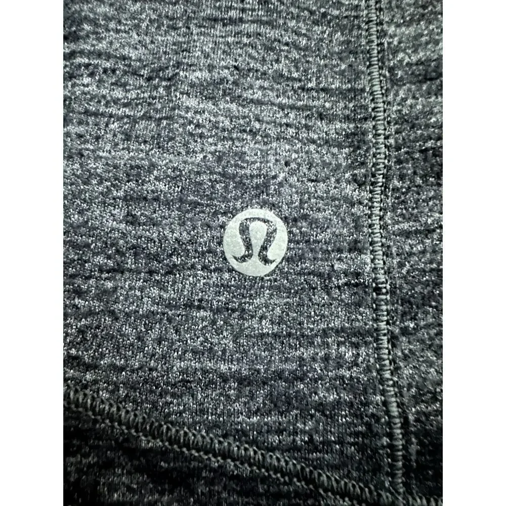 Lululemon 5 Mile Long Sleeve Tiger Space Dye Dark Slate Black